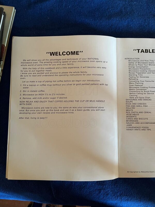 National Microwave Cookbook secondhand book