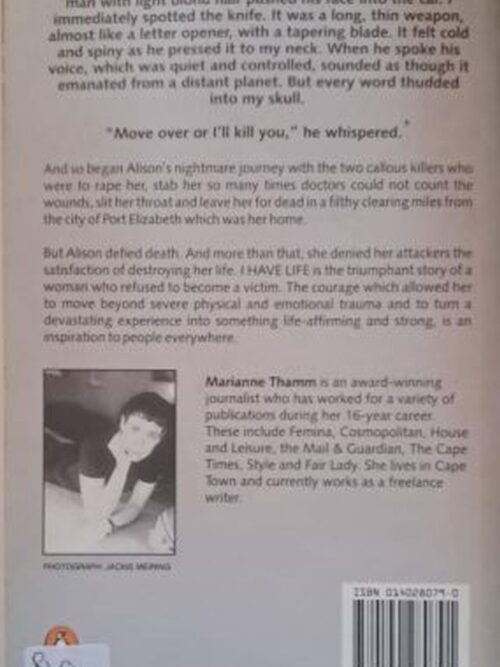 I Have Life – Marianne Thamm secondhand book