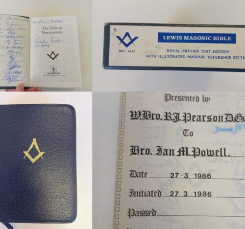 Lewis Masonic Holy Bible (Ref. AL01) 1986 secondhand book