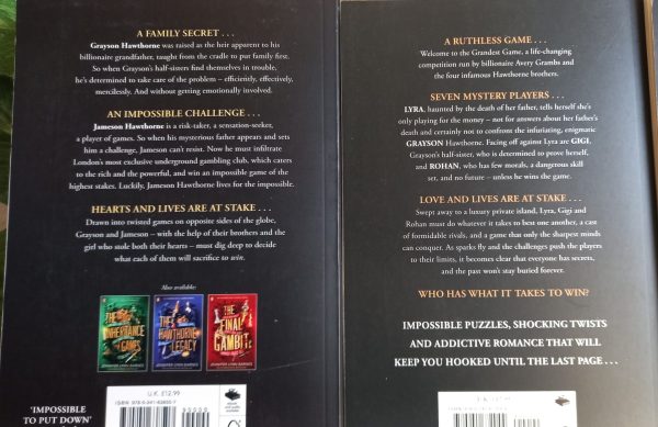 The Inheritance Games  (6 Books) – Jennifer Lynn Barnes secondhand book