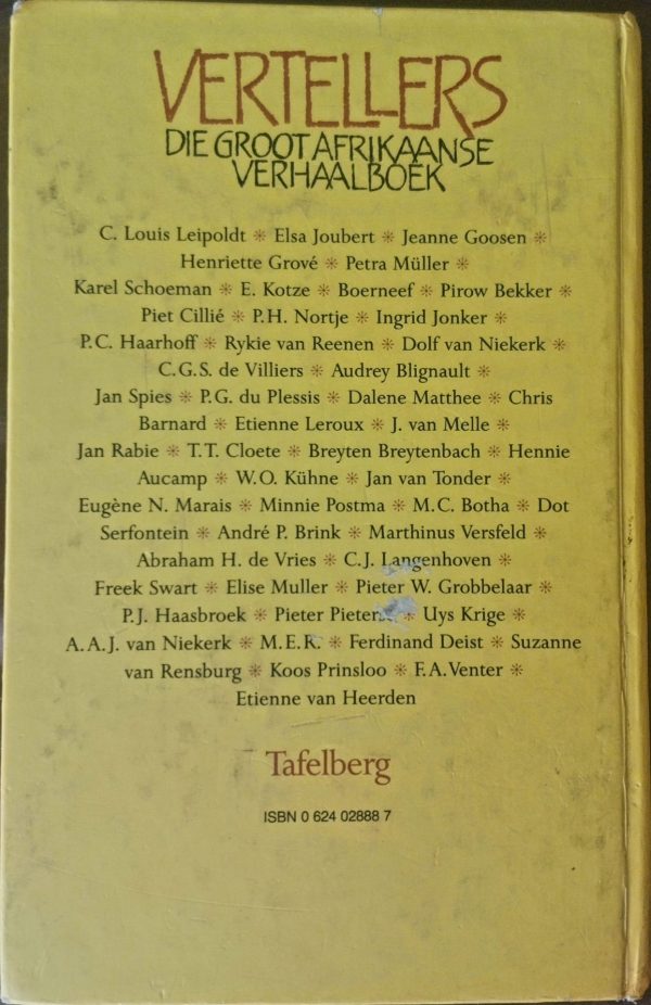 Vertellers: Die Groot Afrikaanse Verhaalboek – Merwe Scholtz secondhand book