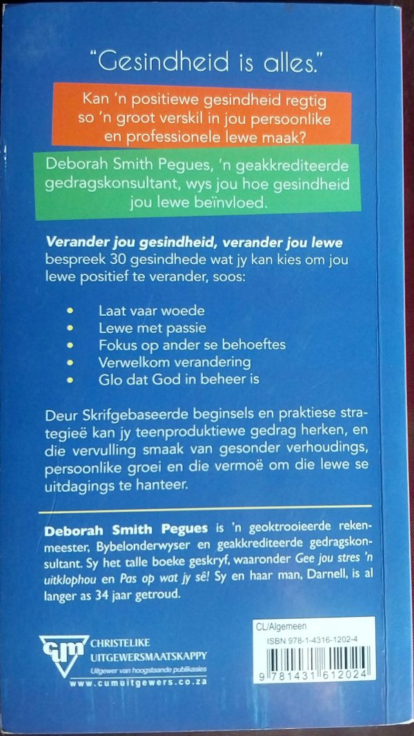Verander Jou Gesindheid, Verander Jou Lewe – Deborah Smith Pegues secondhand book