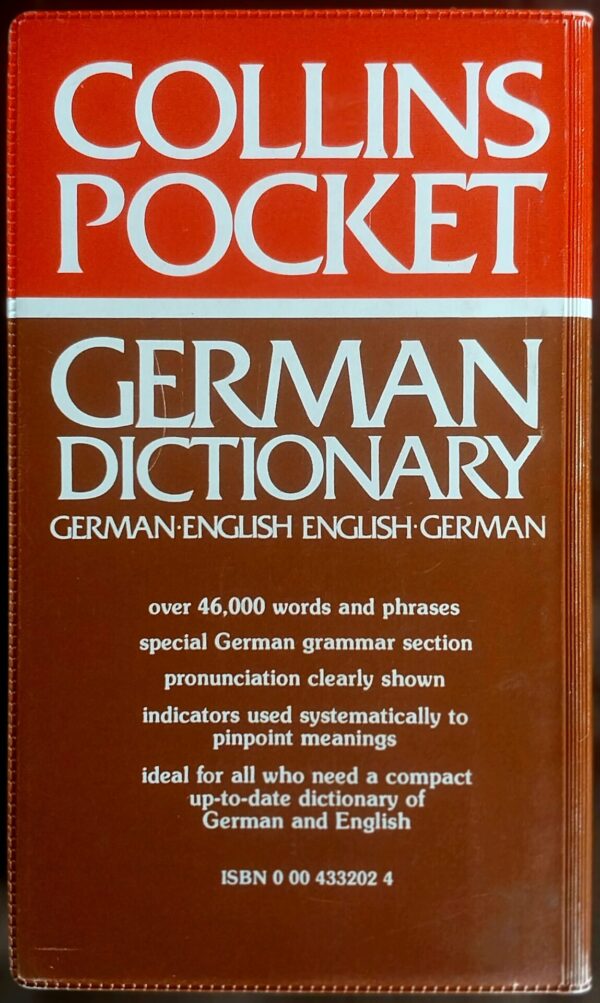 Collins Pocket German Dictionary secondhand book
