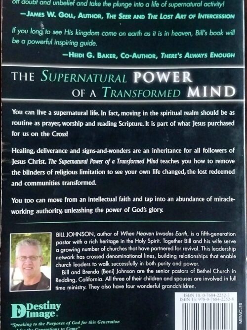 The Supernatural Power Of A Transformed Mind – Bill Johnson secondhand book
