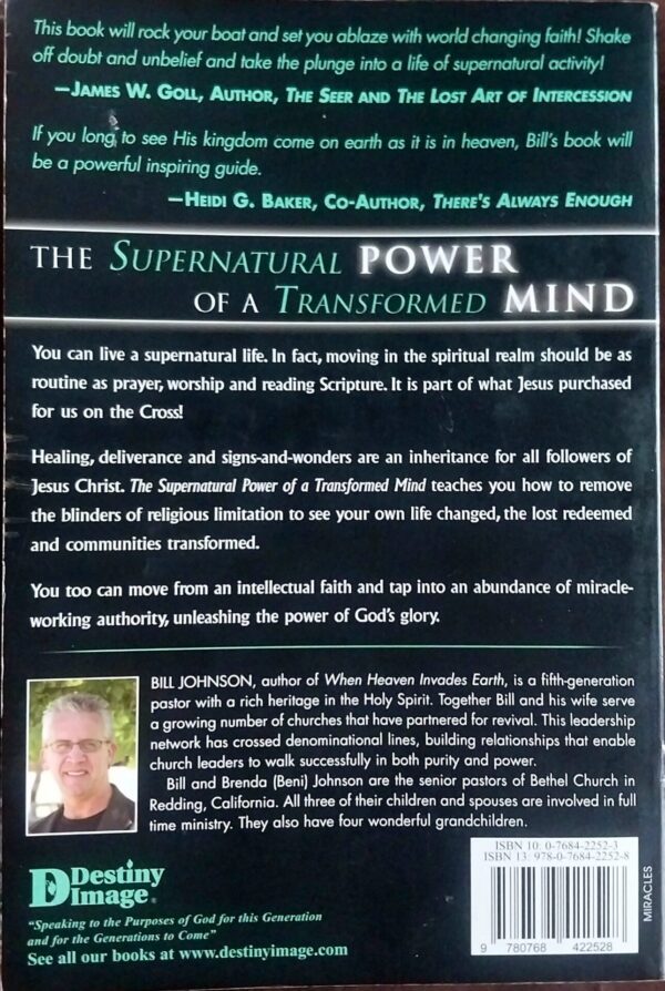 The Supernatural Power Of A Transformed Mind – Bill Johnson secondhand book