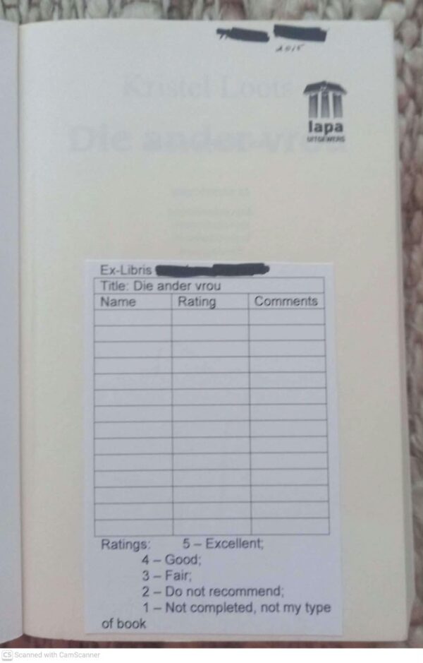 Die Ander Vrou — Kristel Loots secondhand book
