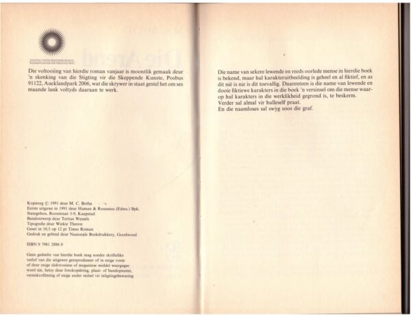 Arend6 Die Arend — M. C. Botha secondhand book