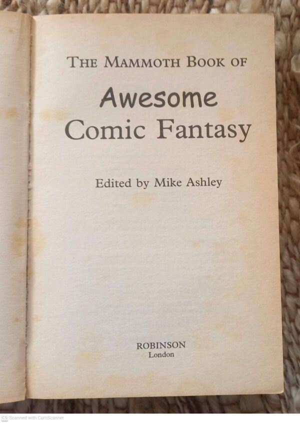 The Mammoth Book Of Awesome Comic Fantasy — Mike Ashley secondhand book