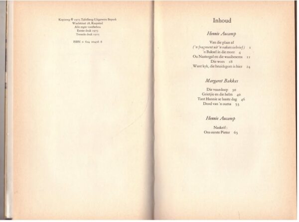 ‘n Baksel In Die More: Boerestories Uit Die Stormberge — Hennie Aucamp, ‎Margaret Bakkes secondhand book