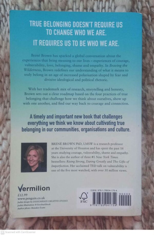 Braving The Wilderness — Brené Brown secondhand book