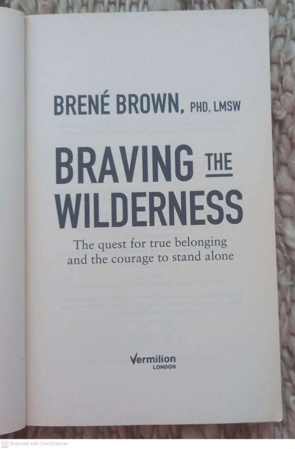 Braving The Wilderness — Brené Brown secondhand book