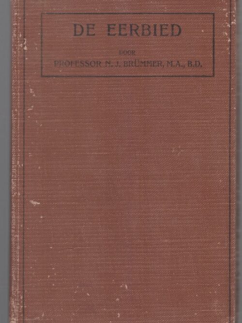 De Eerbied — N. J. Brümmer secondhand book