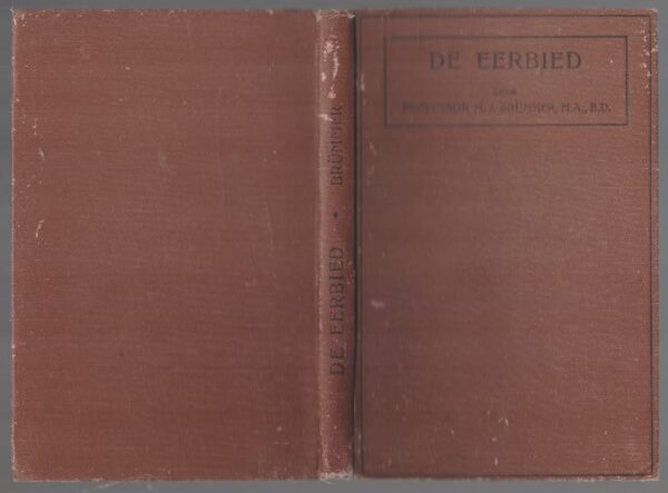 De Eerbied — N. J. Brümmer secondhand book
