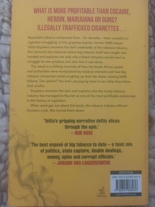 Dirty Tobacco: Spies, Lies And Mega-Profits – Telita Snyckers secondhand book
