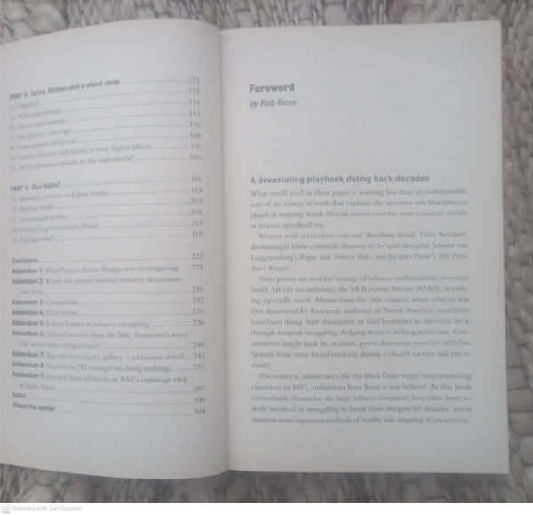 Dirty Tobacco: Spies, Lies And Mega-Profits – Telita Snyckers secondhand book
