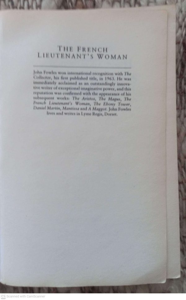 The French Lieutenant’s Woman — John Fowles secondhand book