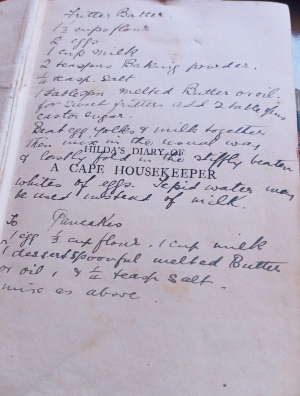 Hilda’s Diary Of A Cape Housekeeper – Hildagonda J Duckitt secondhand book