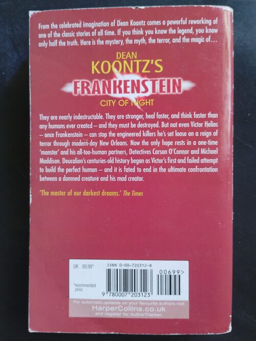 Frankenstein: City Of Night – Dean Koontz, Ed Gorman secondhand book