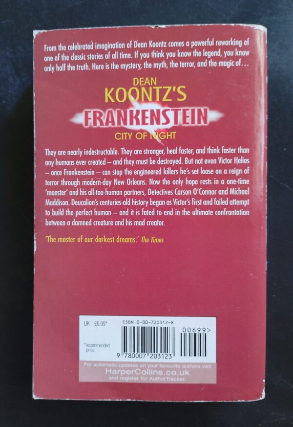 Frankenstein: City Of Night – Dean Koontz, Ed Gorman secondhand book
