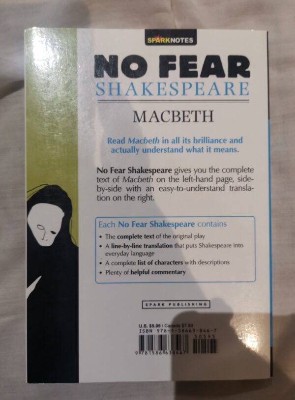 qrf No Fear Shakespeare: Macbeth – William Shakespeare secondhand book