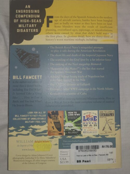 How To Lose A War At Sea – Bill Fawcett secondhand book