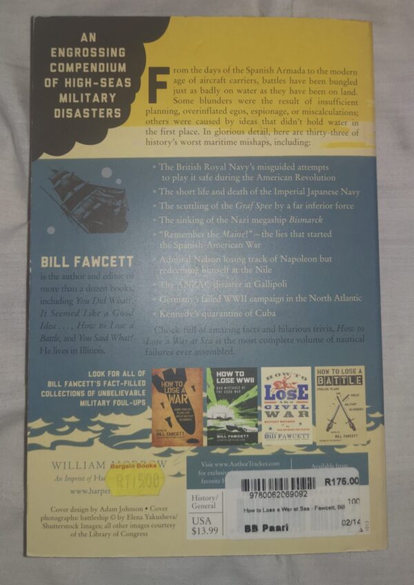 How To Lose A War At Sea – Bill Fawcett secondhand book
