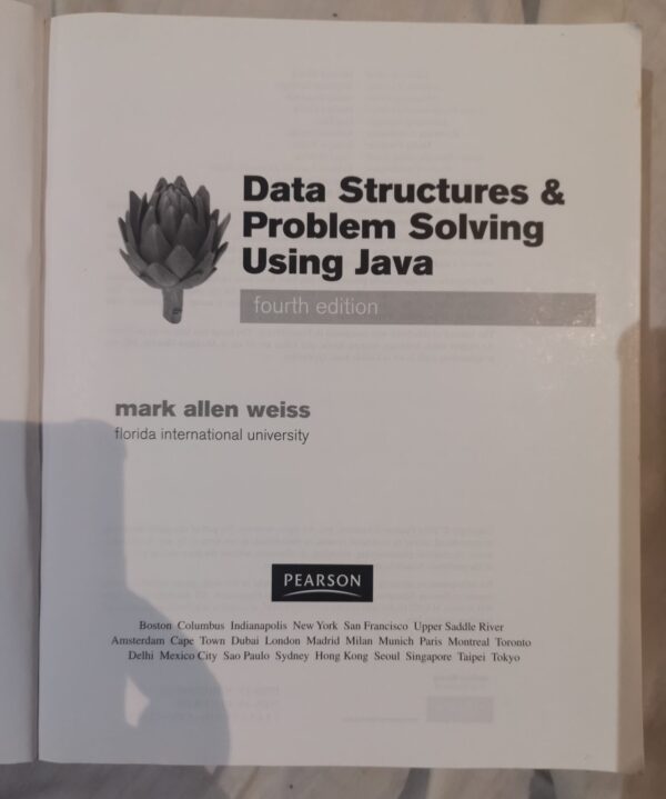 qrf Data Structures And Problem Solving Using Java – Mark Allen Weiss secondhand book