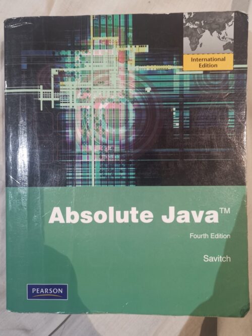 hdrpl Absolute Java – Walter Savitch secondhand book