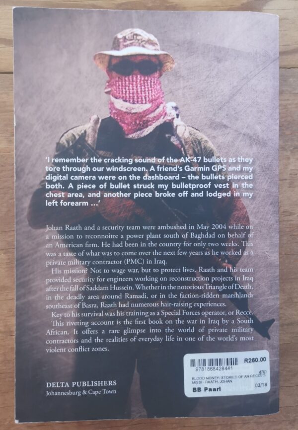 qrf Blood Money – Johan Raath secondhand book
