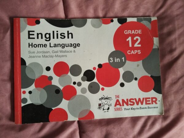 English Home Language: The Answer Series – 3 in 1, Grade 12 – Sue Jordaan secondhand book