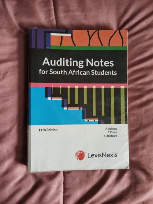 Auditing Notes For South African Students – Adams Et Al secondhand book