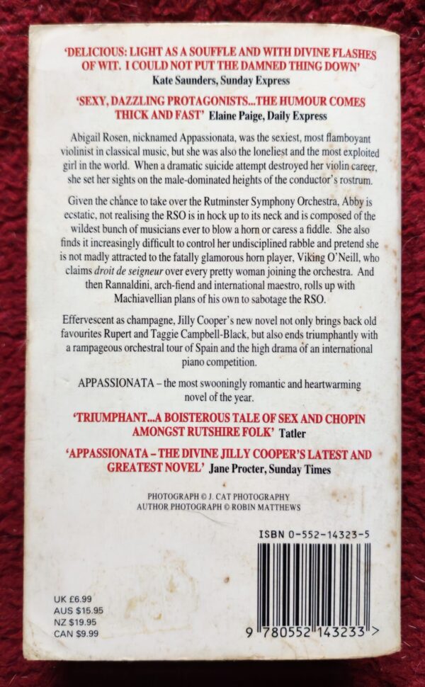 Appassionata – Jilly Cooper secondhand book