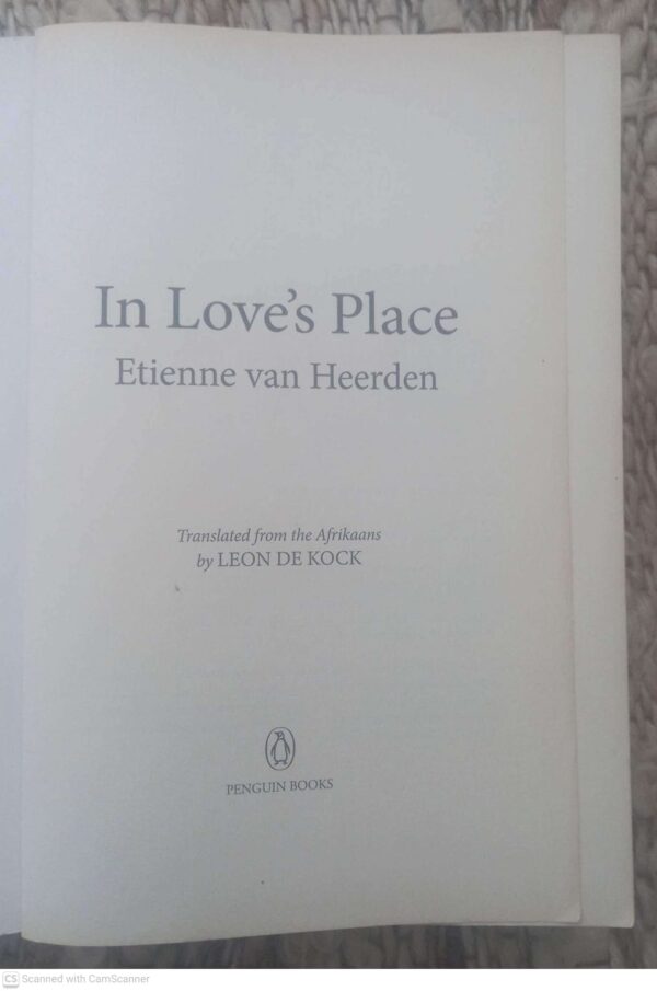 In Love’s Place — Etienne Van Heerden secondhand book