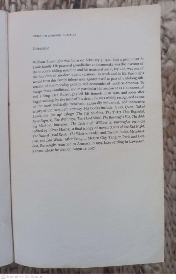 Interzone3 Interzone — William S. Burroughs secondhand book