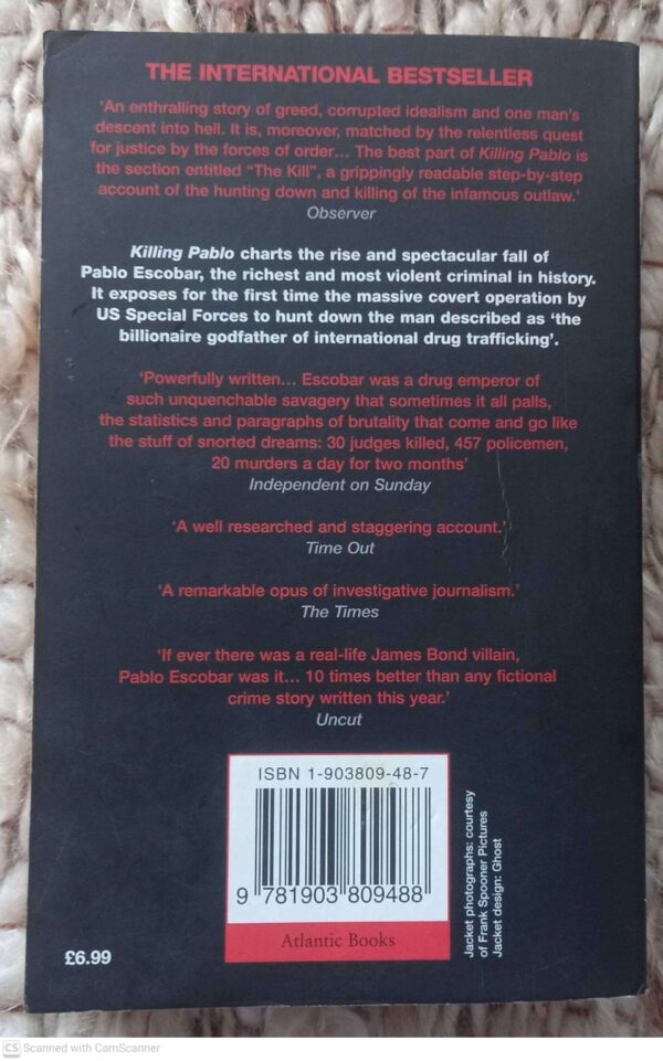 Killing Pablo2 Killing Pablo: The Hunt For The World’s Greatest Outlaw — Mark Bowden secondhand book
