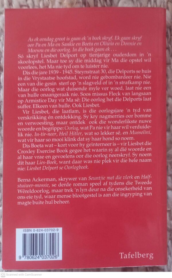 Liesbet Delport se oorlogboek2 Liesbet Delport Se Oorlogboek — Berna Ackerman secondhand book