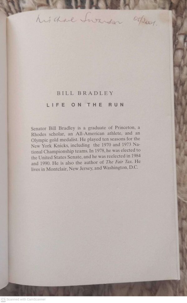 Life On The Run — Bill Bradley secondhand book
