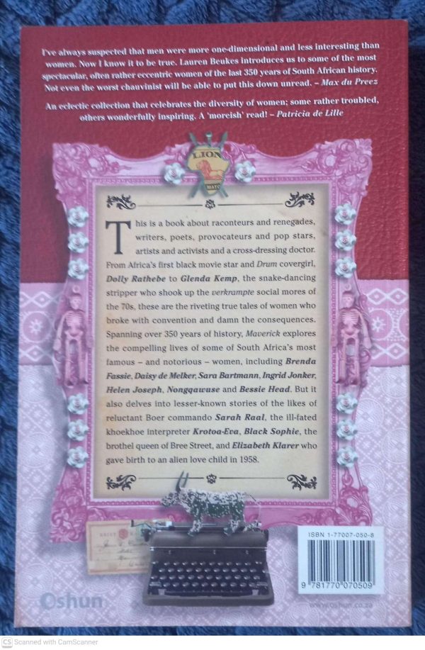Maverick: Extraordinary Women From South Africa’s Past — Lauren Beukes **SIGNED** secondhand book