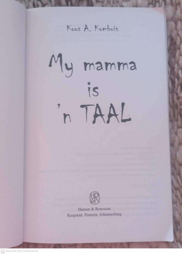 My Mamma Is ‘n Taal — Koos Kombuis secondhand book