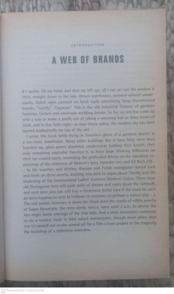 No Logo6 No Logo: No Space. No Choice. No Jobs — Naomi Klein secondhand book