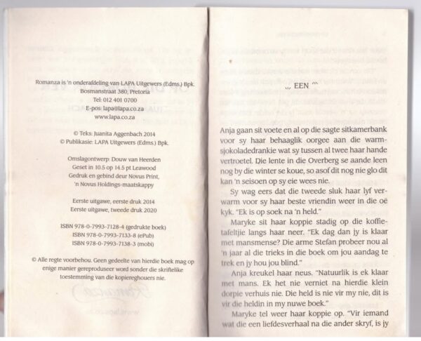 Op Die Horison Ver — Juanita Aggenbach secondhand book