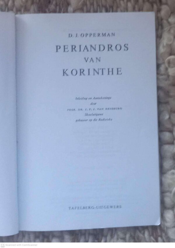 Periandros Van Korinthe (Skooluitgawe) — D.J. Opperman secondhand book