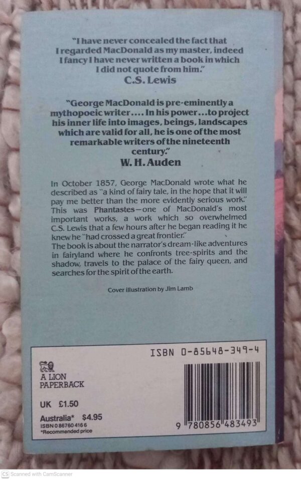 Phantastes: A Faerie Romance — George MacDonald secondhand book