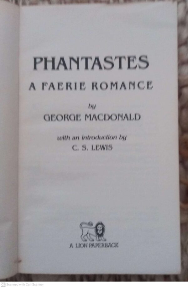 Phantastes: A Faerie Romance — George MacDonald secondhand book
