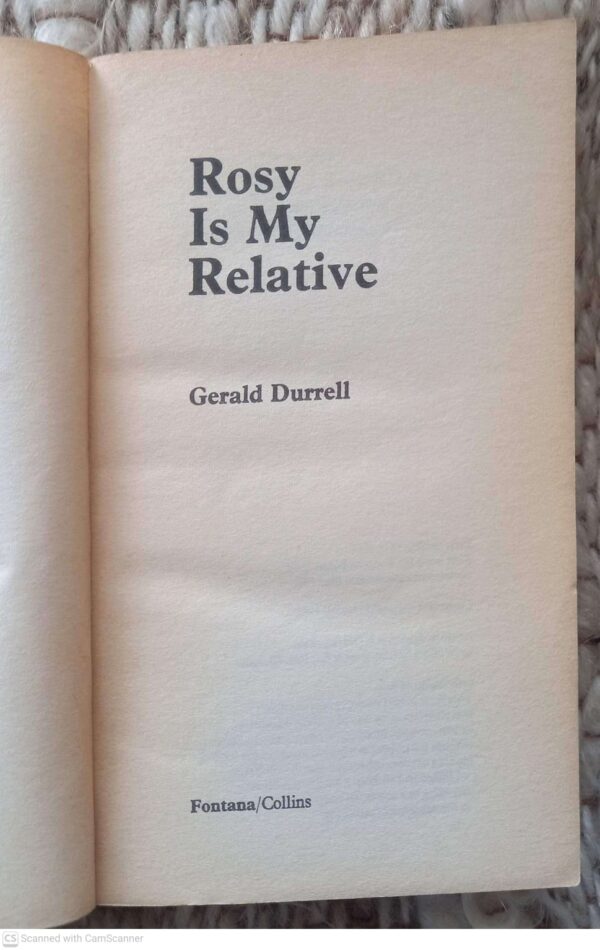 Rosy Is My Relative — Gerald Durrell secondhand book