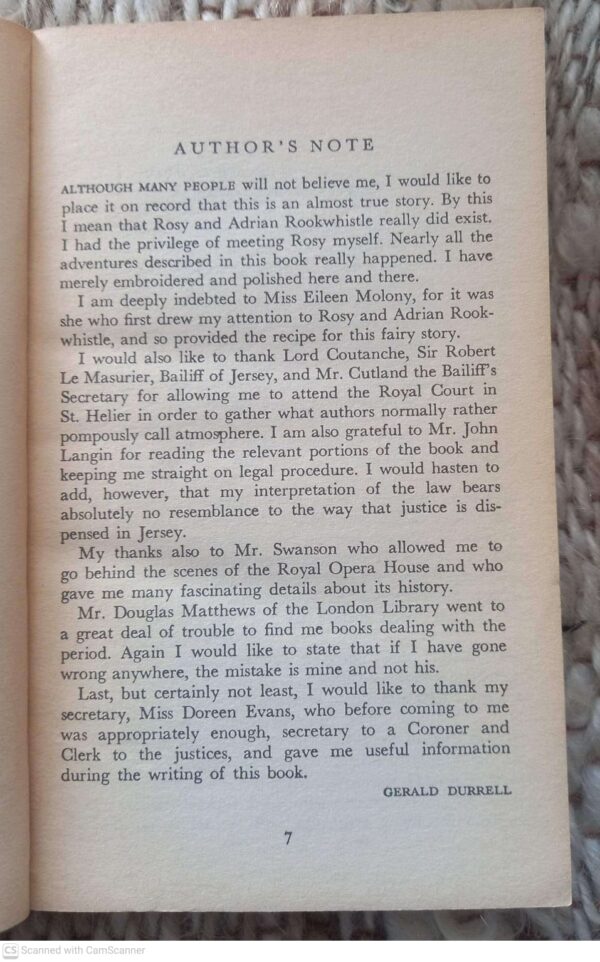 Rosy Is My Relative — Gerald Durrell secondhand book