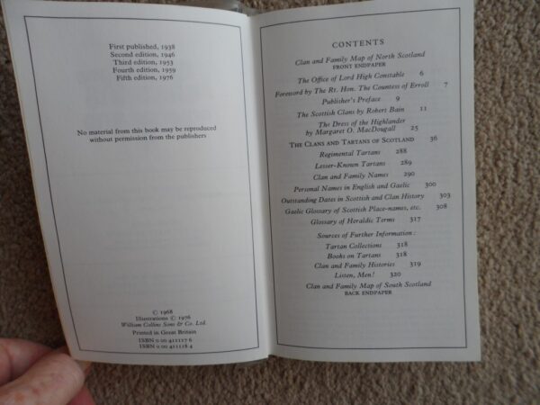 The Clans And Tartans Of Scotland – Robert Bain secondhand book