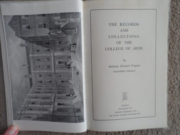 The Records And Collections Of The College Of Arms – Anthony Richard Wagner secondhand book