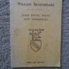 William Shakespeare: Some Dates, Facts And Inferences – Wilfrid Osborne secondhand book
