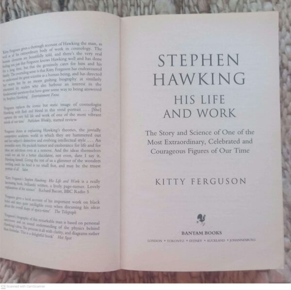 Stephen Hawking4 Stephen Hawking: His Life And Work — Kitty Ferguson secondhand book